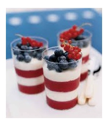 red white blue food